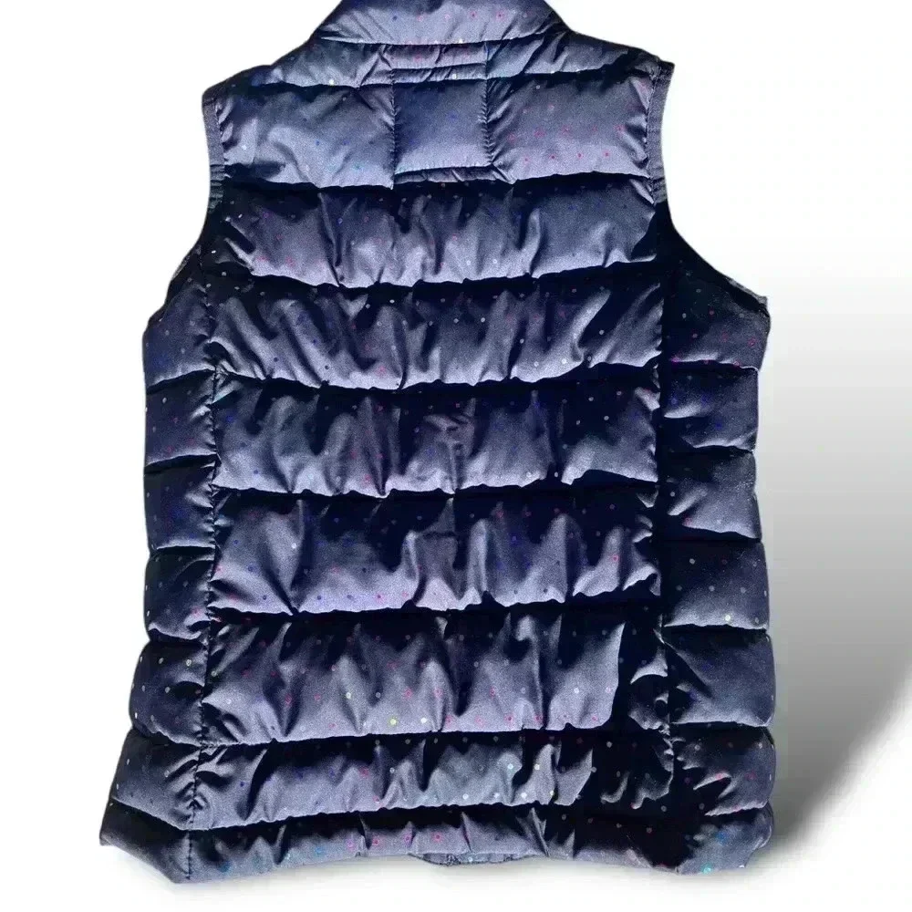Gap Kids M (8-9yo) Cold Control Water Resistant blue puffer vest.